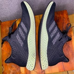 Adidas Futurecraft 4D Shoes 2020 Black Green men’s Size 8- FZ2560